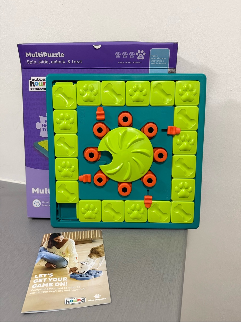 Outward Hound Nina Ottosson MultiPuzzle Dog Puzzle Toy – Level 4 Expert